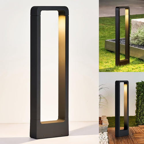 LumenSwiss LED Poller-/Wegeleuchte Aussenleuchte - 60CM 7W 3000K. Zylindrischer Poller. Beleuchtet Wege warmweiß.