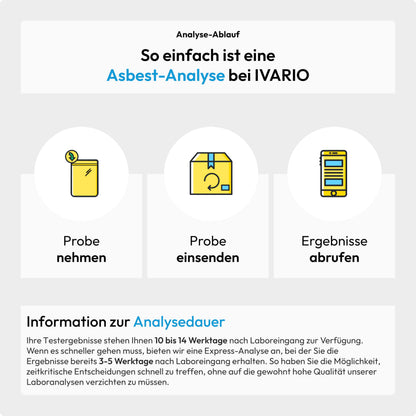 IVARIO Asbest-Test Hausstaub: Analyse auf Asbestfasern im Fachlabor