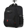 Laptop Trolley Rucksack Business 17 Zoll Handgepäck - Schwarz. Schwarzer Trolley Rucksack zum Transport und Schutz von 17-Zoll-Laptops als Handgepäck.