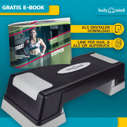 Body & Mind Aerobic Steppbrett Deluxe mit Anti-Rutsch-Matte