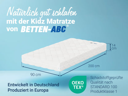 Betten-ABC Jugendmatratze 90x200 cm - Spezial Härtegrad