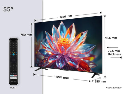 TCL 55T6C QLED 4K UHD Fernseher - 55 Zoll Fire TV
