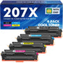 Kompatibel HP 207X Toner – Schwarz für M283fdw mit Chip. Rechteckige, schwarze Tonerkartusche zum Drucken in HP M283fdw Laserdruckern.