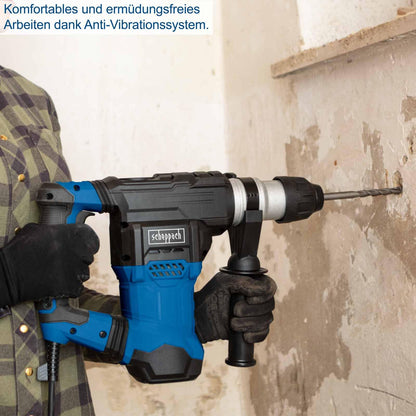 Scheppach Bohrhammer DH1500 Plus 4in1 - SDS-Plus 1500W 7Joule
