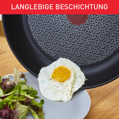 Tefal Duetto Bratpfanne - 32 cm Induktion Edelstahl A70408