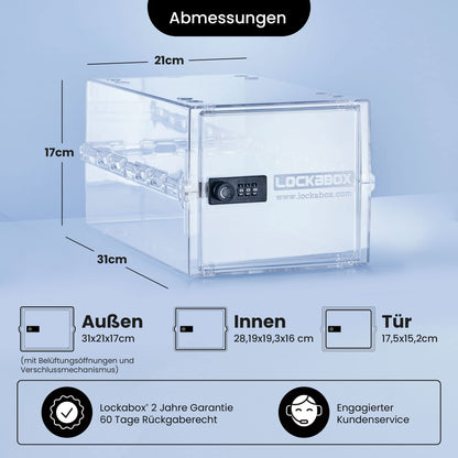 Lockabox One abschliessbare Aufbewahrungsbox mit Zahlenschloss