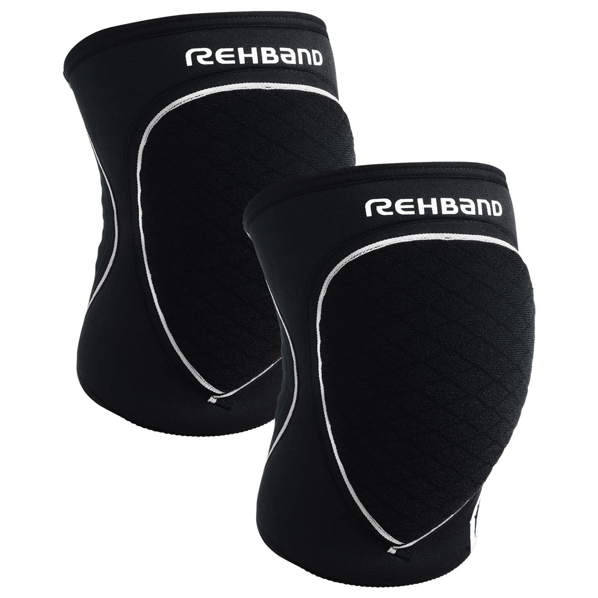 Rehband Knieschützer Neopren, Volleyball & Hallensport, Schwarz, S, stossdämpfende Polsterung