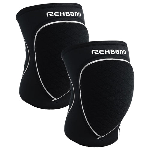 Rehband Knieschützer Neopren, Volleyball & Hallensport, Schwarz, S, stossdämpfende Polsterung