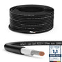 RedStar24 Premium Solarkabel 6mm² Schwarz - 100m. Rundes, schwarzes Gleichstromkabel für die Verbindung von Solarmodulen.