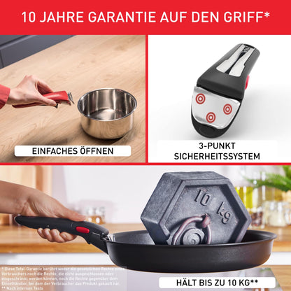 Tefal Ingenio Easy On Topf & Pfannenset 13-tlg. mit abnehmbarem Griff