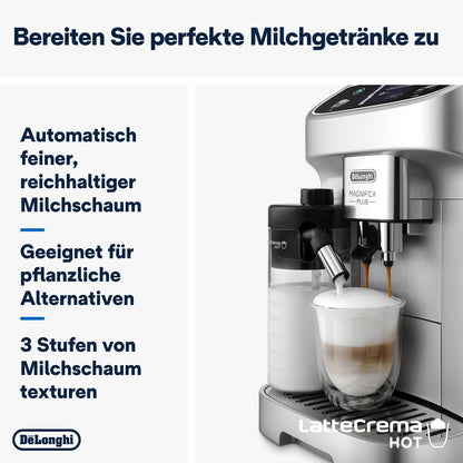 De'Longhi Magnifica Plus ECAM322.70.SB Kaffeevollautomat - Silber/Schwarz