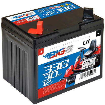 BIG U1 Garden Power Rasentraktor Batterie - 12V 30Ah