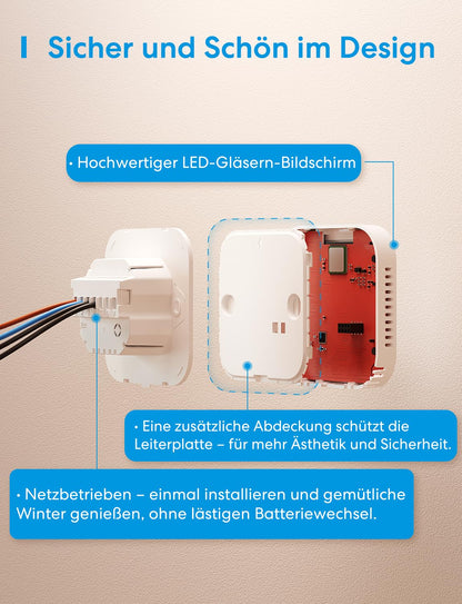 Meross MTS215B WLAN Heizungsthermostat für Fussbodenheizung & Boiler