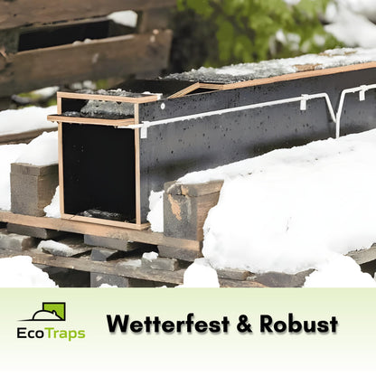 EcoTraps Marderfalle Lebendfalle 120 cm aus wasserdichtem Holz