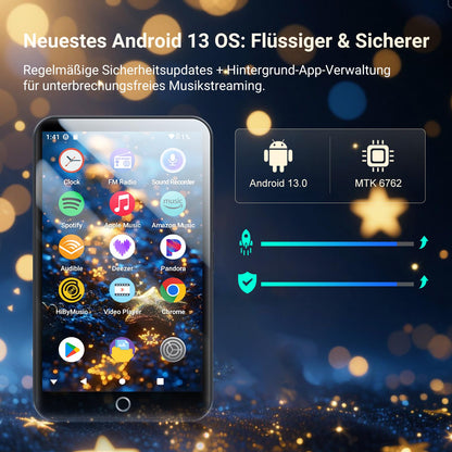 MECHEN H10 Lite MP3 Player mit WiFi, Bluetooth und 32 GB Speicher