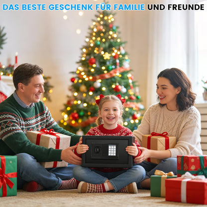 Sanfnz Tresor 15L, digitaler Möbeltresor mit Zahlencode und Schlüssel
