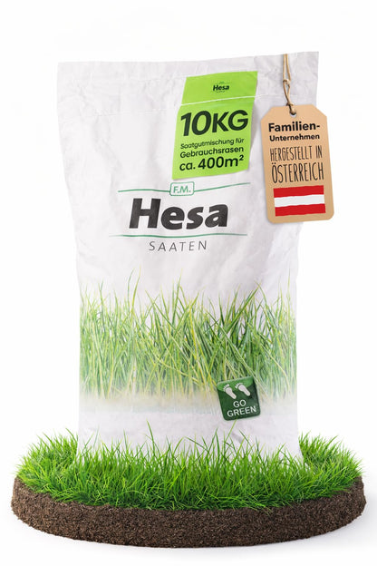 Hesa Gebrauchsrasen RSM 2.3 Rasensamen 10 kg für 400 m², Sport- und Spielrasen