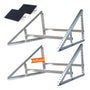 SAVOLAR Solarmodul Wandhalterung 2 Stück – Aluminium verstellbar. Alu-Profile zur flexiblen Wandmontage von Solarmodulen.