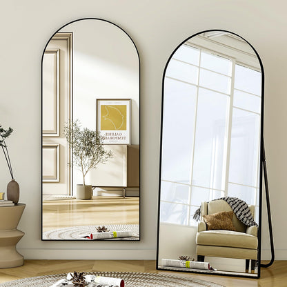 BEAUTYPEAK Ganzkörperspiegel Bogen 181x63 cm - Schwarz