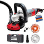 FANZWORK Betonschleifer Sanierungsfräse Set - 1500W 125mm. Robustes Handgerät mit 125mm Teller zur Beton-, Estrich- und Putzflächenbearbeitung.