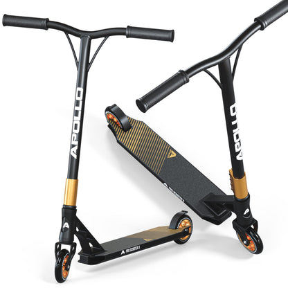 Apollo Genesis Pro X Competition High End Stunt Scooter: Kompakter Aluminium-Scooter mit T-Bar und PU-Rollen, entwickelt für Stunts und Wettbewerbe.