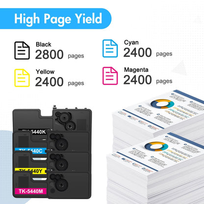 INFITONER TK-5440 Toner kompatibel für Kyocera Ecosys MA2100, 4er-Pack