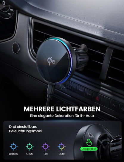 Lamicall Qi2 Handyhalterung Auto Magsafe mit 15 W Ladefunktion