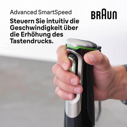 Braun MultiQuick 9 MQ9187XLI Stabmixer, 1200 Watt, schwarz