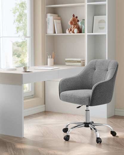 SONGMICS OBG019G01 Homeoffice Schreibtischstuhl - Grau