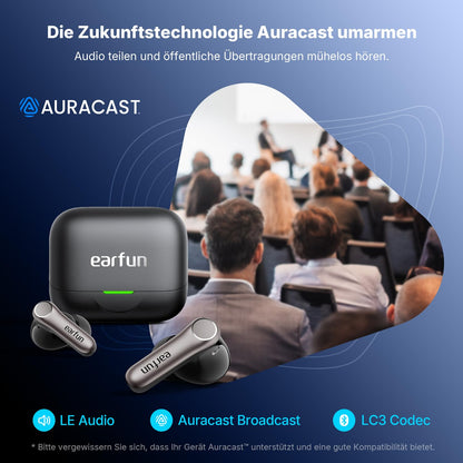 EarFun Air Pro 4+ Kopfhörer mit ANC, Hi-Res Audio, Bluetooth 6.0