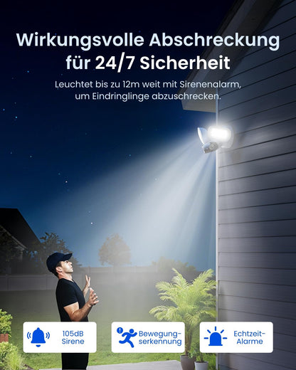 Reolink Elite Floodlight WiFi 4K Überwachungskamera mit Flutlicht