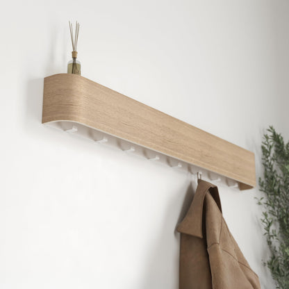 Kazai Toke moderne Design-Wandgarderobe - Eiche weiss
