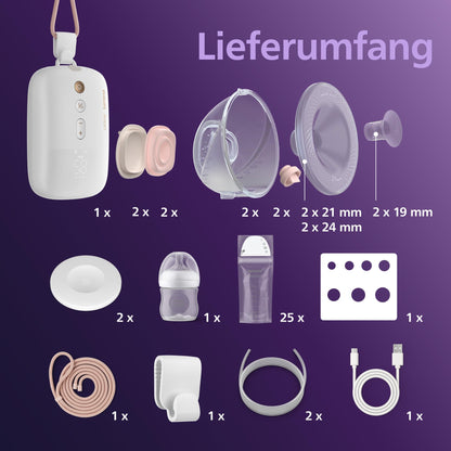 Philips AVENT Elektronische Doppelmilchpumpe Hands-free SCF547/11