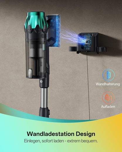 Vexilar V15Max Akku-Staubsauger mit Wischfunktion, 55 kPa, 60 Min