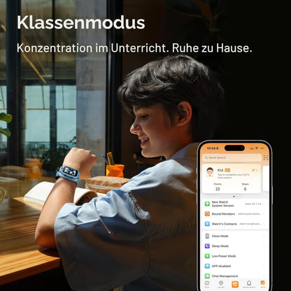 imoo Z3 Kinder-Smartwatch mit GPS, 4G und SOS-Funktion, blau