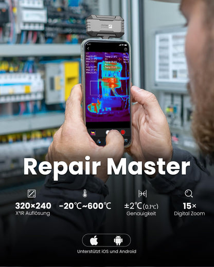 Thermal Master P1 Wärmebildkamera für iPhone und Android 320x240