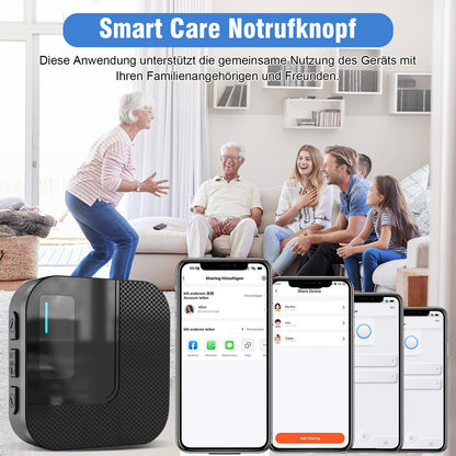 DAYTEE Notrufknopf für Senioren, WLAN Hausnotruf Set mit Empfänger