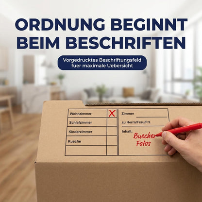 KK Verpackungen Umzugskartons 65 Liter, 30 Stück, stapelbar
