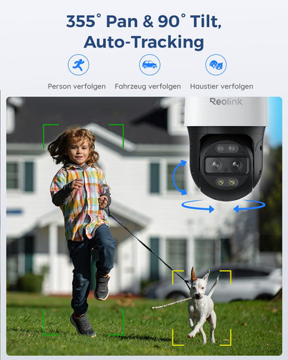 Reolink TrackMix PoE 4K PTZ Überwachungskamera mit Dual-Objektiv