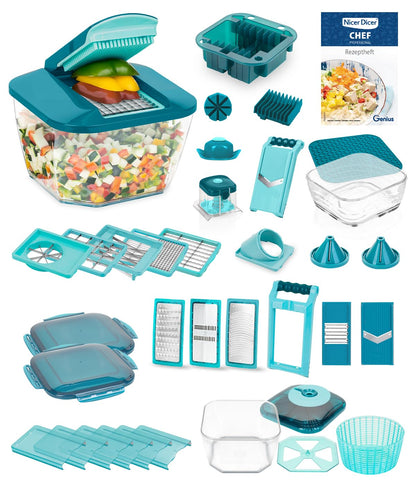 Genius Nicer Dicer Chef Professional Deluxe Gemüseschneider, 39-tlg.