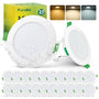 Fondiiz LED Einbaustrahler 20er Set 68mm CCT IP44 – Weiss. Runde, weiße Einbaustrahler zur variablen Deckenbeleuchtung in Feuchträumen.