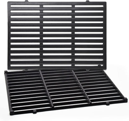 MGiessca 7638 Grillrost aus Gusseisen für Weber Spirit 300, 2 Stück, je 44,5 x 30 cm