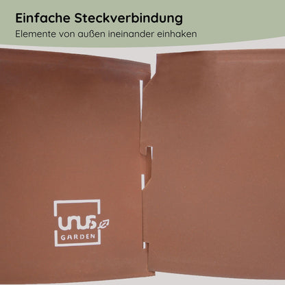 UNUS Garden Kräuterspirale Edelrost, 3 Ebenen, Ø 40–120 cm