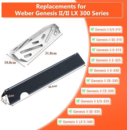 GFTIME Flavorizer Bars & Hitzereflektor für Weber Genesis II 300