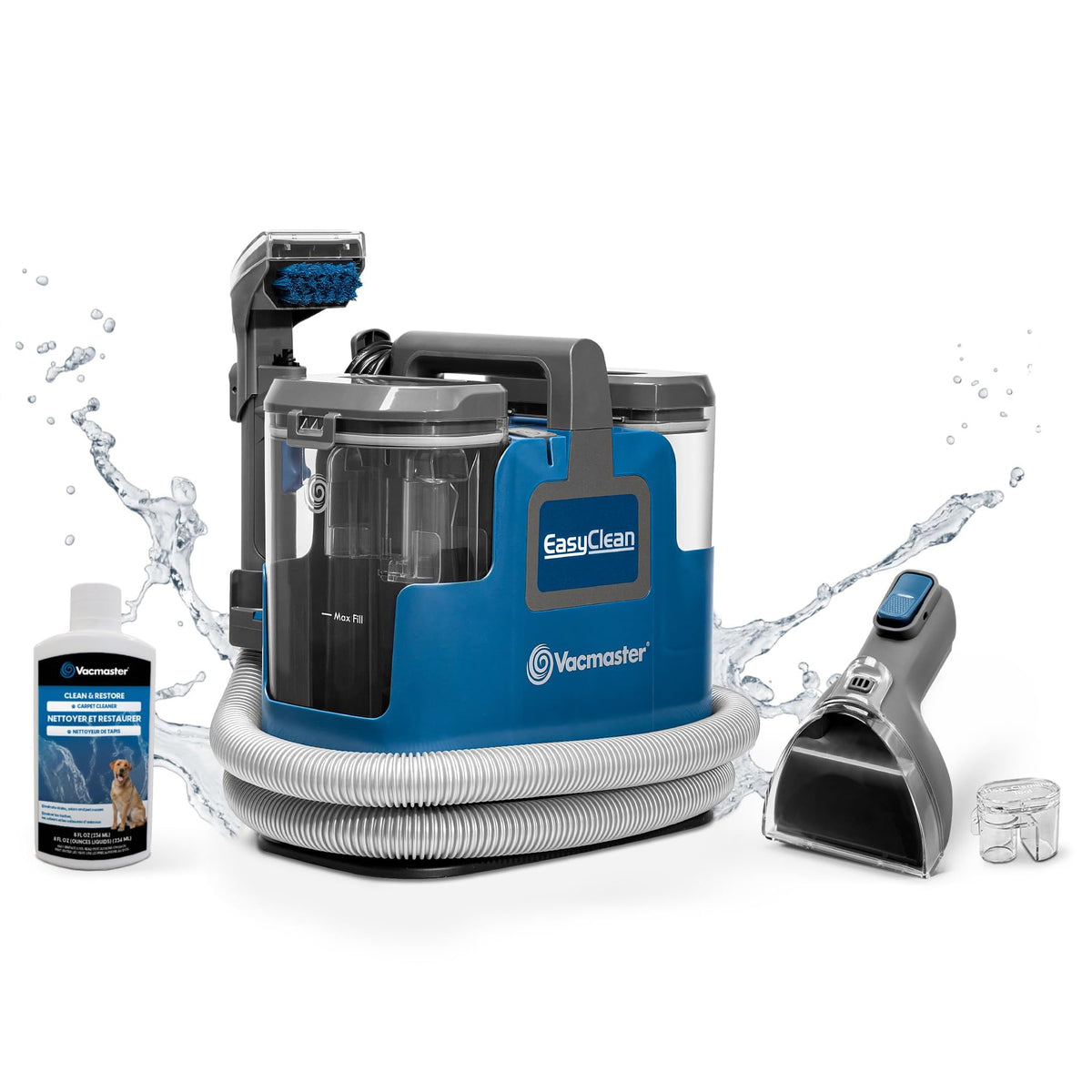 Vacmaster SCB0501 Waschsauger & Polsterreiniger - Blau. Blaues, kompaktes Nassreinigungsgerät für Teppiche, Polster, Autositze.