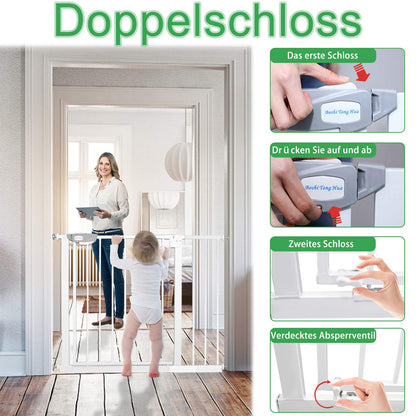 UISEBRT Treppenschutzgitter Türschutzgitter ohne Bohren, 95-105 cm