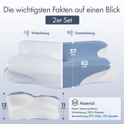 Knoop Home & Living Orthopädisches Nackenkissen – Memory Foam