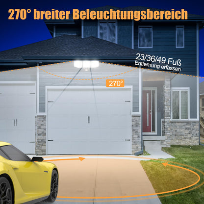 YTKIH LED Strahler mit Bewegungsmelder Aussen 6000 lm 38 W IP65