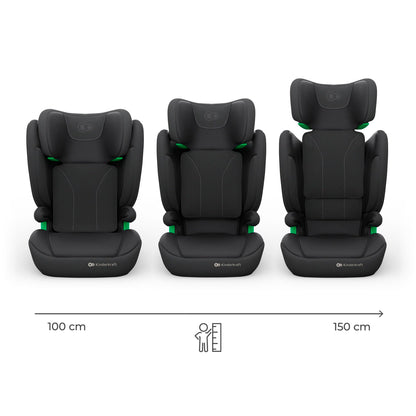 Kinderkraft JUNIOR FIX 2 PRO Kindersitz mit ISOFIX, 100–150 cm, Schwar