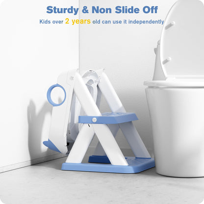 Rabb 1st Toilettenleiter für Kinder, 2-in-1 Toilettensitz mit Treppe